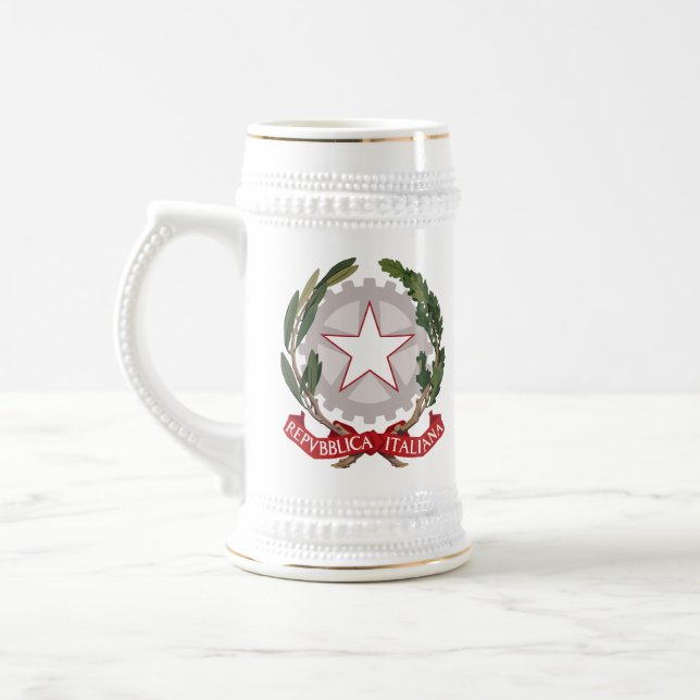 Italian Coat of Arms Stein Mug (Left)