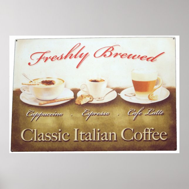 Italian coffee poster (Front)