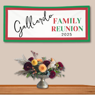 Italian Colors Family Reunion Banner