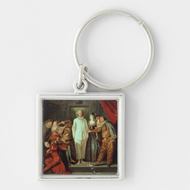 Italian Comedians, c.1720 Keychain (Front)