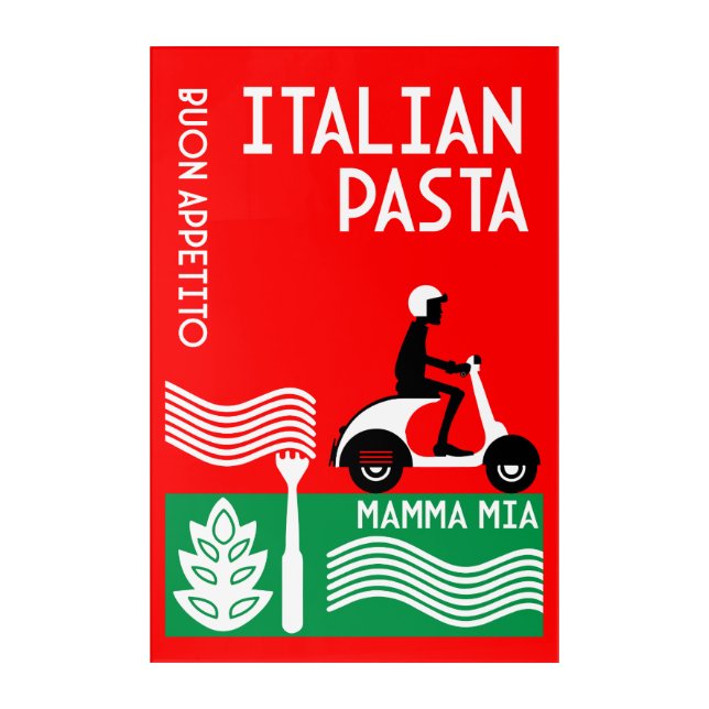 Italian Cook Acrylic Print (Front)
