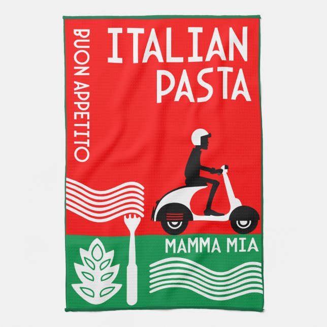Italian Cook Kitchen Towel (Vertical)