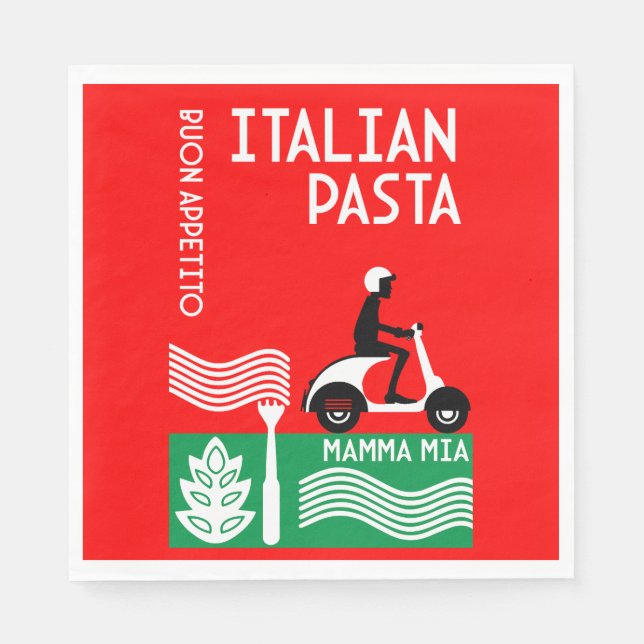 Italian Cook Napkins (Front)