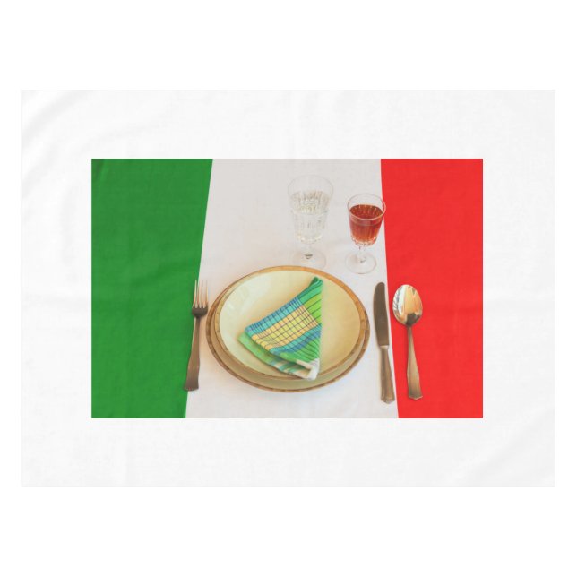 ITALIAN COOKING TABLECLOTH (Front (Horizontal))