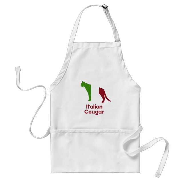Italian Cougar Adult Apron (Front)