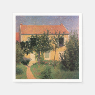 Italian Country House With a Red Roof Napkins