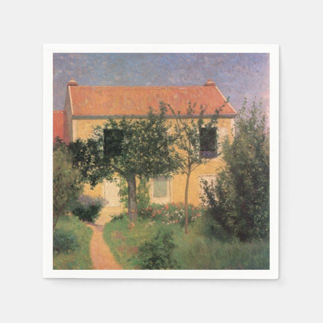 Italian Country House With a Red Roof Napkins (Front)