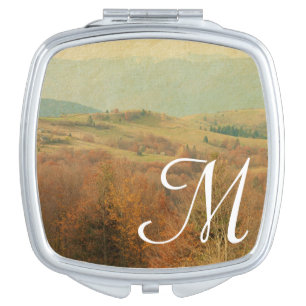 Italian Country Side Monogram Compact Mirror