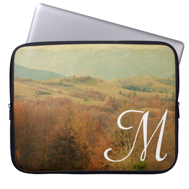 Italian Country Side Roll Monogram 15" Laptop Case (Front)