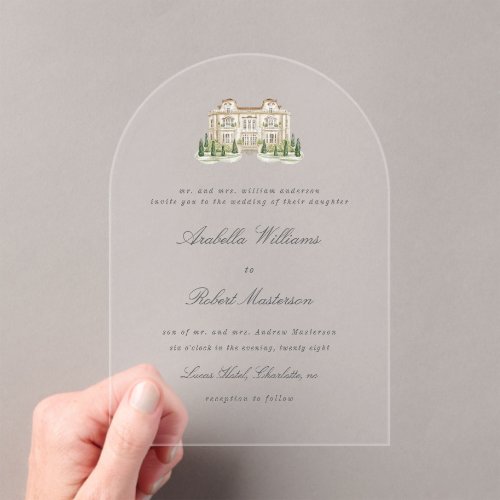 Italian Countryside Elegant Wedding Invitation