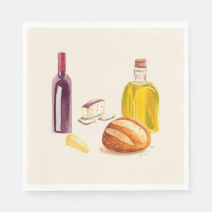 Italian Countryside Foodie Napkins