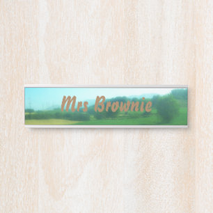 Italian Countryside Personalized Door Sign