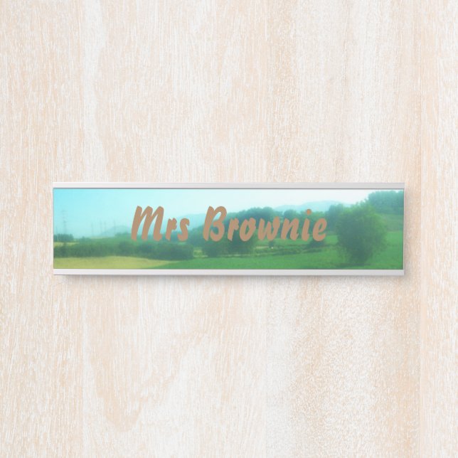 Italian Countryside Personalized Door Sign (Front)