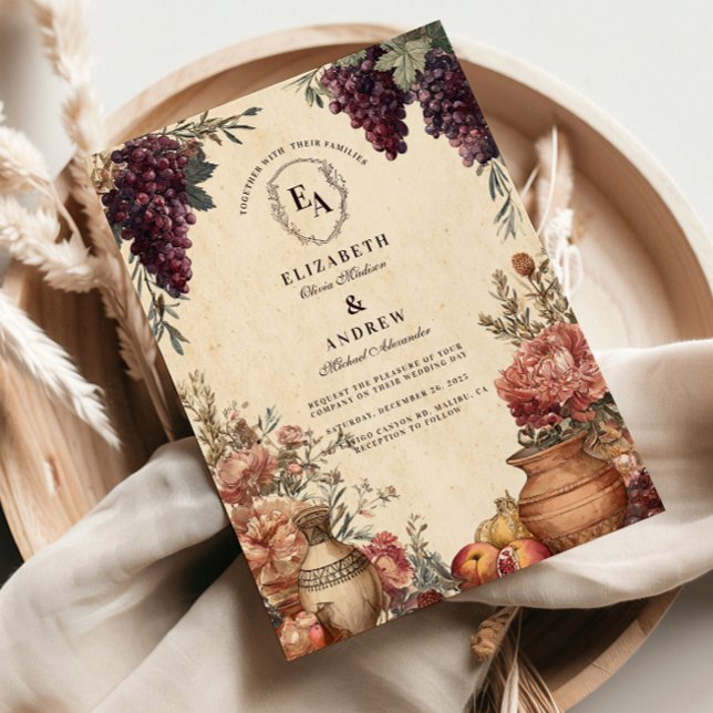 Italian Countryside Rustic Chic Gathering Invitation (Creator Uploaded)