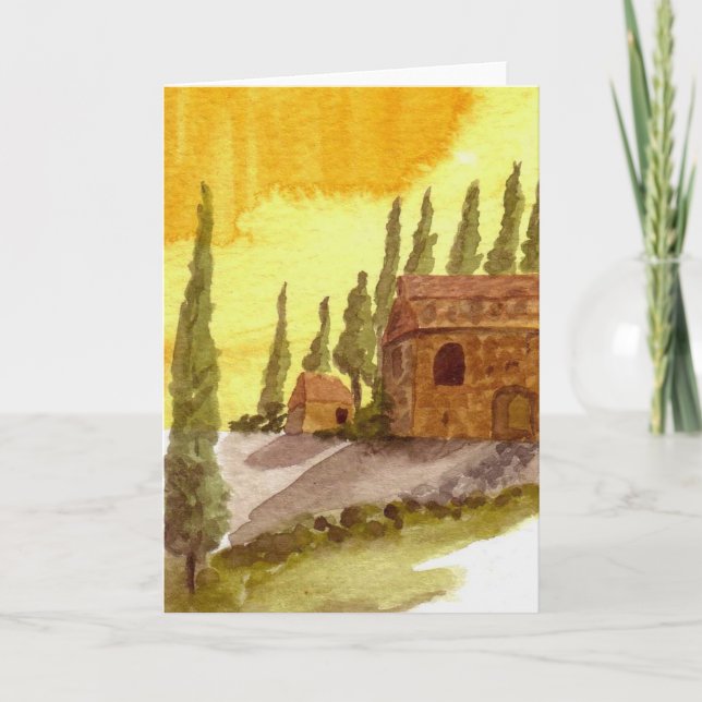 Italian Countryside Series Thank You Card (Front)