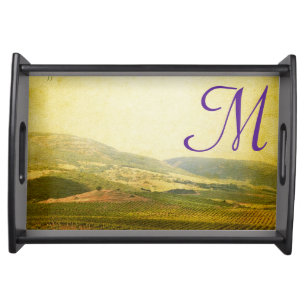Italian Countryside Winery Monogram Serving Tray