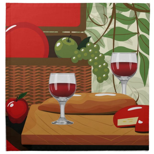 Italian Cuisine Napkin (Front)