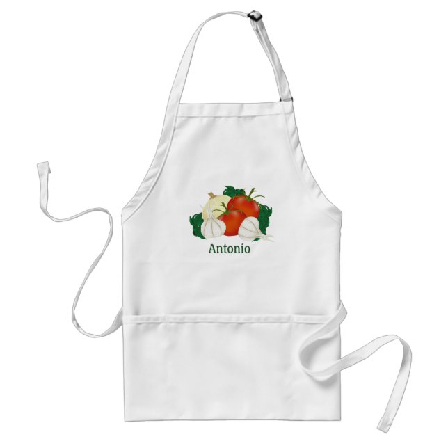 Italian Cuisine Personalized Custom Apron (Front)