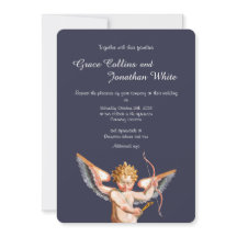 Italian Cupid Art Wedding Invitation