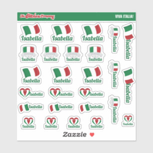 Italian Custom Name Labels Italy