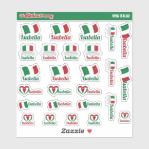 Italian Custom Name Labels   Italy