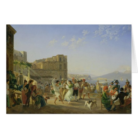 Italian Dancing, Naples, 1836 Cards (Front Horizontal)