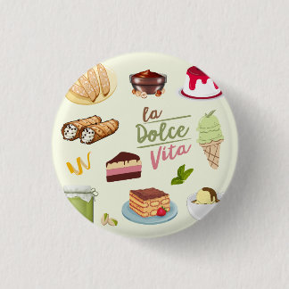 Italian Desserts Sweets Button