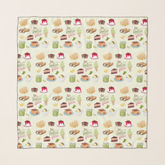 Italian Desserts Sweets Scarf