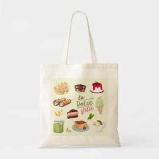 Italian Desserts Sweets Tote Bag