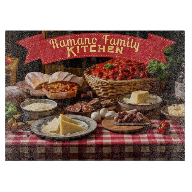 Italian Dinner Cutting Board (Front)