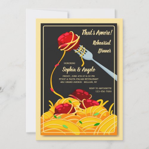 Italian Dinner Invitation