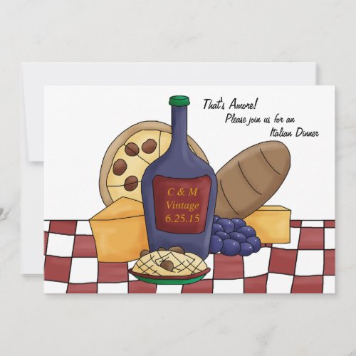 Italian Dinner Invitation