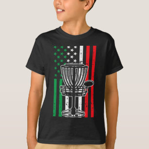 Italian Disc Golf Italy Flag Frisbess Disk Golfer  T-Shirt