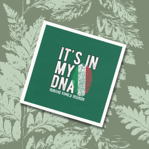 Italian DNA Family Reunion Invitation Napkins