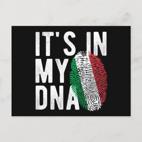 Italian DNA Family Reunion Invitation Postcard