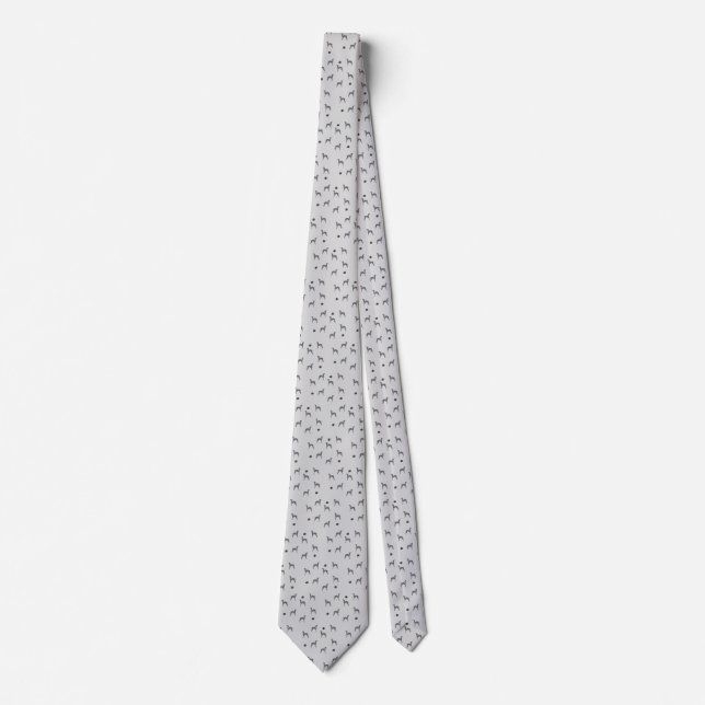 Italian Dog Greyhound Men tie Clothing Iggy (Front)