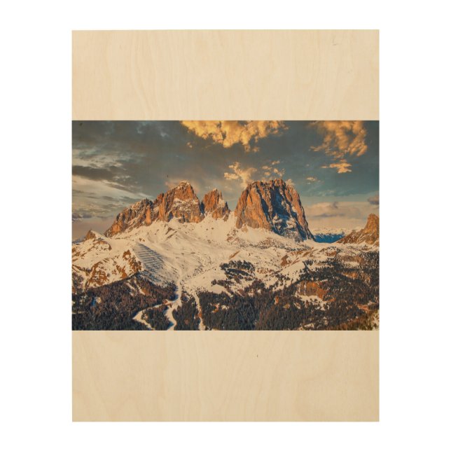 Italian Dolomites Wood Wall Art (Front)