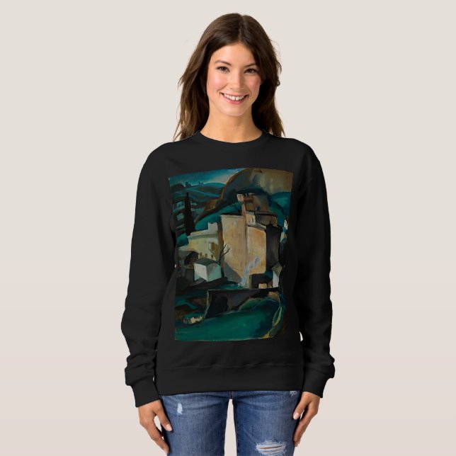 Italian Dreams Unfold: Townscape by Henry Ericsson Sweatshirt (Front Full)