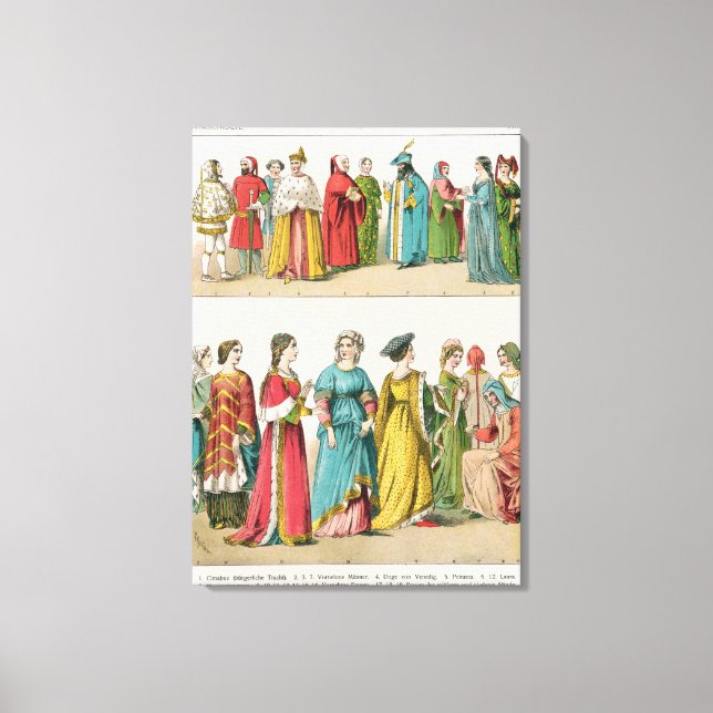 Italian Dress Canvas Print (Front)