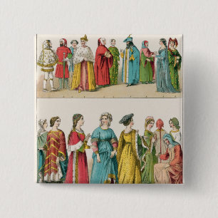 Italian Dress Pinback Button