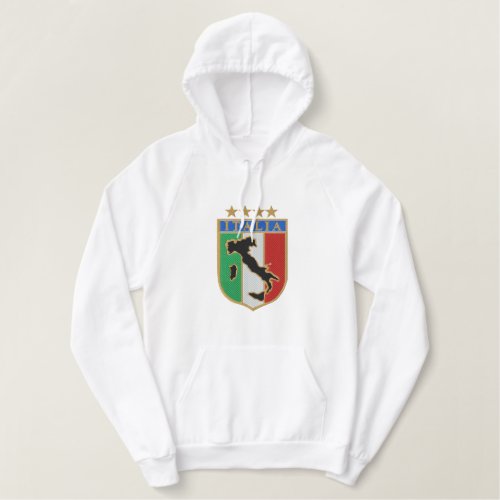 Italian embroidered pullover hoodies sports top