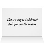 ITALIAN & ENGLISH SAYS YOU ARE REASON TO CELEBRATE (Inside Horizontal (Top))