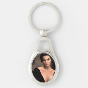 Italian Fall metal keychain