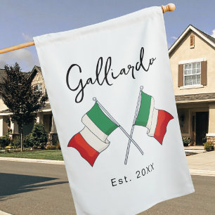 Italian Family Outdoor House Flag