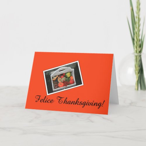 italian felice thanksgiving thanksgiving orange au holiday card