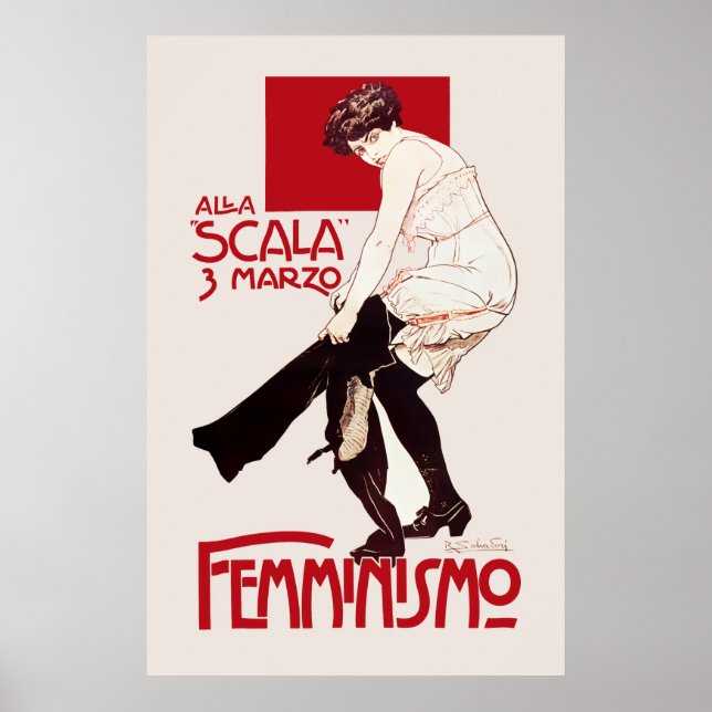 ITALIAN FEMINISM c. 1920 Poster (Front)