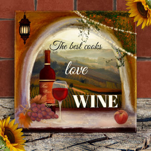 Italian Fine Art Wine Ceramic Kitchen Tile
