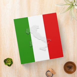 Italian flag 3 ring binder