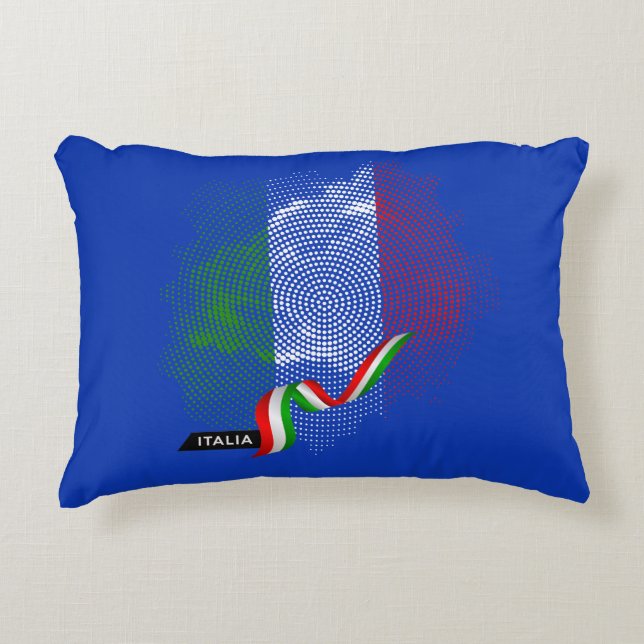Italian flag accent pillow (Front)