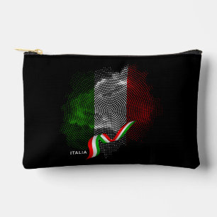 Italian flag accessory pouch